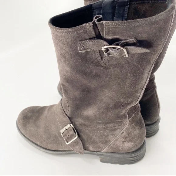 Paul Green Adison Dark Grey Suede Boots US Sz 9.5 - Picture 6 of 10